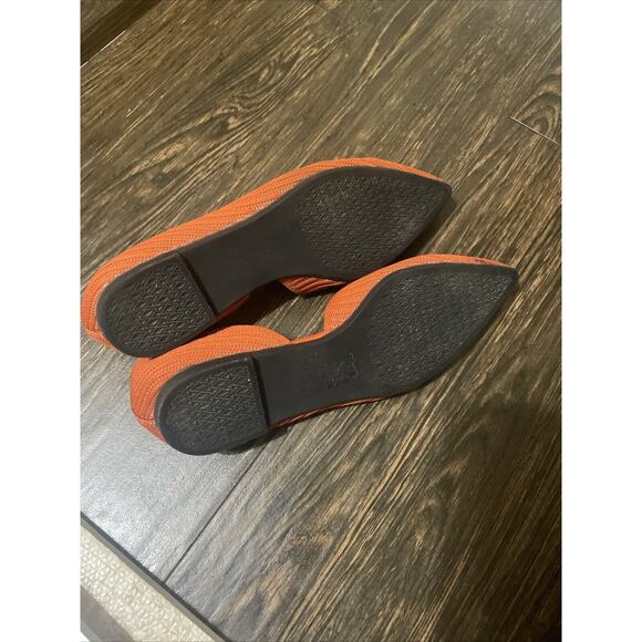 Vivaia || Melia Pointed Toe Stripe Flats Rust Orange 37.5 - Picture 5 of 6